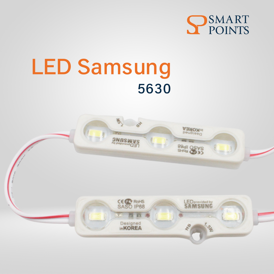  وحدة إضاءة LED سامسونج 5630 – 1.5 واط | مقاومة للماء IP68 | 12V 