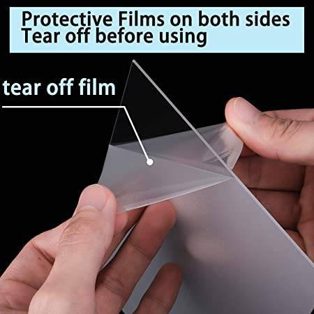  15 Pieces Clear Acrylic Sheets 0.04 inch Thickness 8 x 10 Inches Transparent Square Panel Sheets with Protective Film for Picture Frame, Display Projects, DIY Craft 