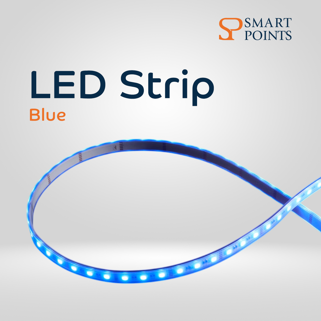   شريط إضاءة LED – مرن ومقاوم للماء (12 فولت، بطول 5 أمتار، متوفر بـ 10 ألوان) 