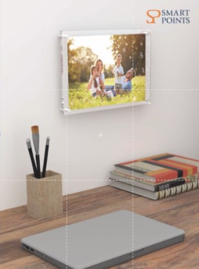  اطار صور يثبت على الحائط مقاس A4 مقاس 21 × 29.7 سم، لوحة مزدوجة من الاكريليك الشفاف/اطار شهادة 