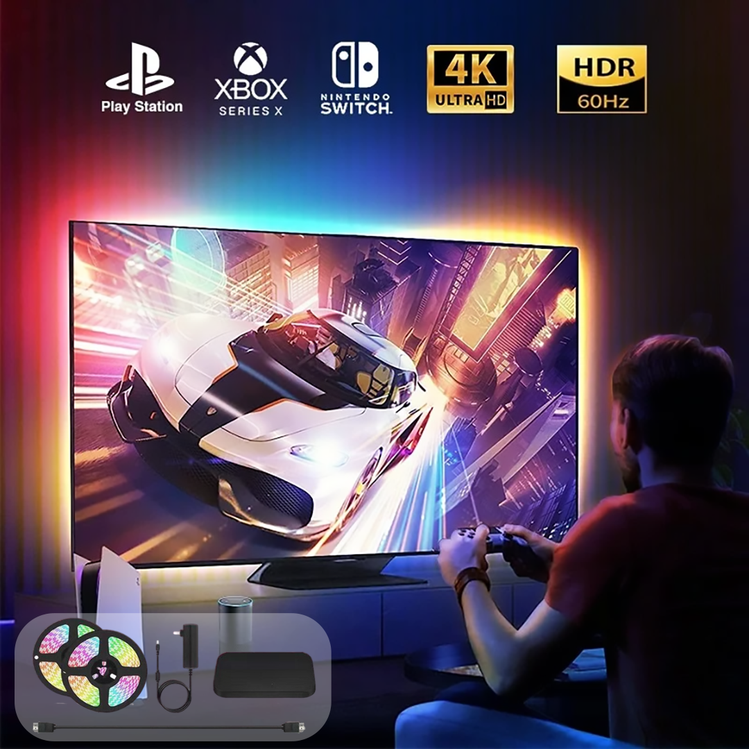  إنارة تفاعلية للشاشة + HDMI 