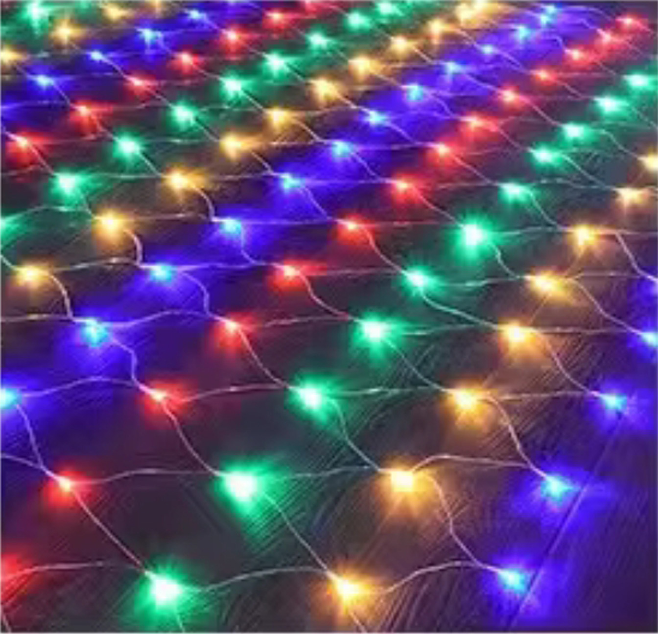  اضاءة شبك ألوان RGB 