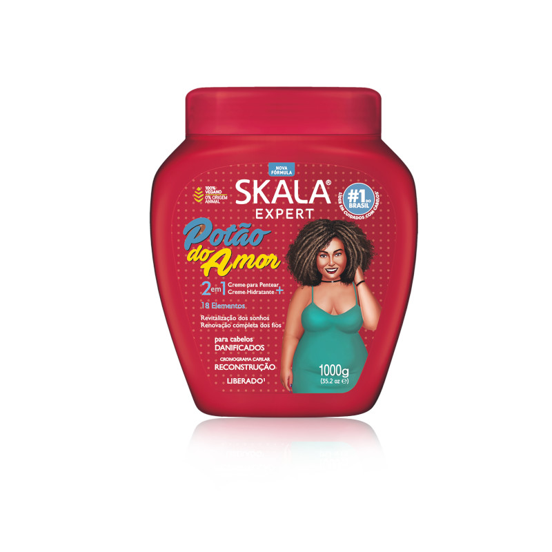 Skala Expert Potao Do Amor 2 em 1 Creme Para Pentear + Creme Hidratante