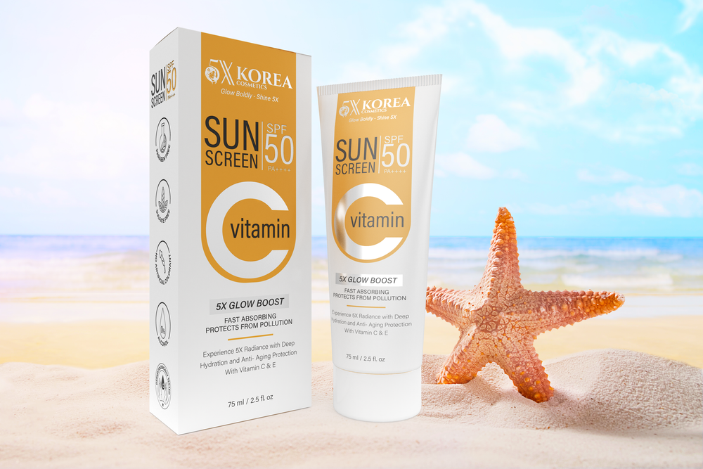 Sunscreen Vitamin C and E SPF50