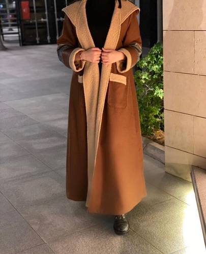 Brown Fur Coat, Felt Fabric