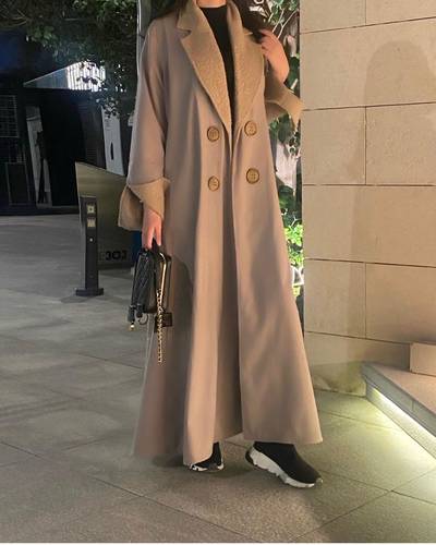Beige Wool Abaya