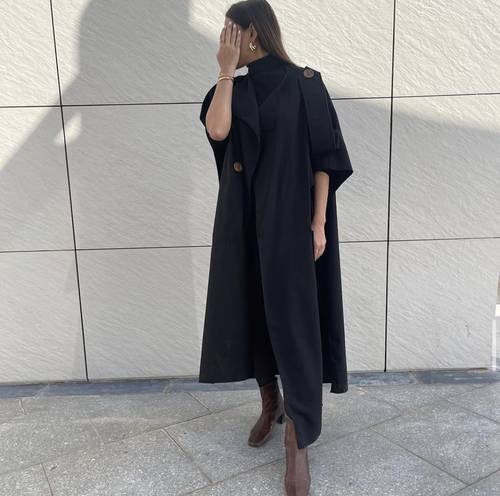 Black Wool Cardigan