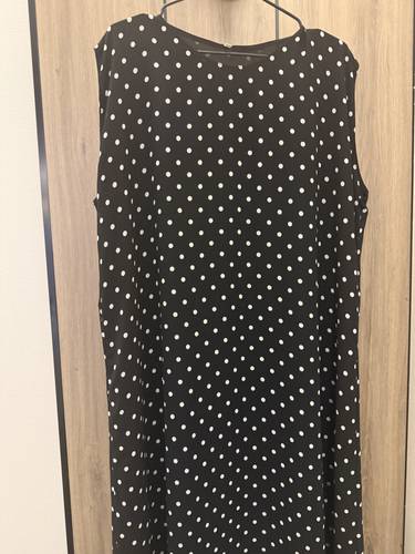 Georgette Fabric Polka Dot Abaya Dress