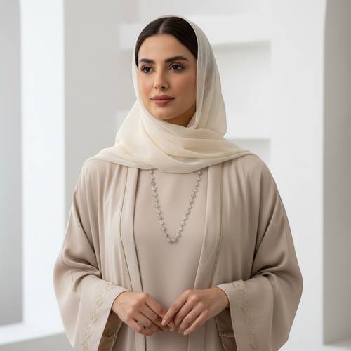 عقد حجر القمر مع فضة