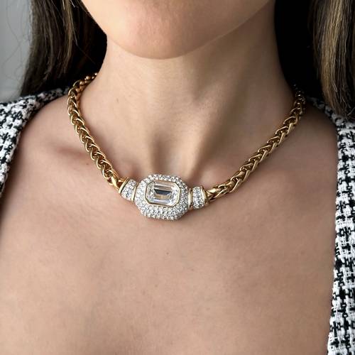 عقد عتيق فاخر ماركة Swarovski من ١٩٩٠م
