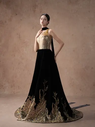Bamboo Soundscape Dress  فستان 