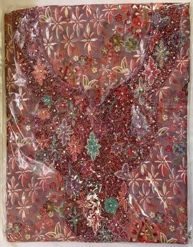 Mukhawar Indian Cotton & Silk Luxury Hand Embroidery BSH095