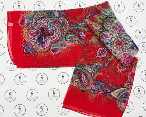 Silk Georgette Scarf - Model 112530
