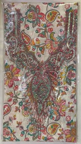 Mukhawar Indian Cotton & Silk Luxury Hand Embroidery BSH108