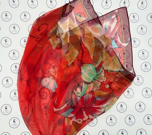 Silk Georgette Scarf - Model 112523