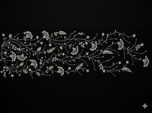 قماش مطرز يدوي 18030  Hand Embroidery Mesh