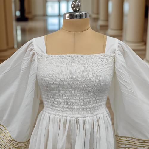 Dress ELZINA WHITE 01 جلابية 