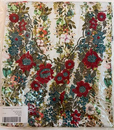 Mukhawar Indian Silk Needlework & Hand Embroidery with Special Crystals ABR116