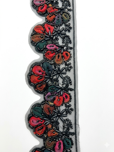 كلف مطرزة 001 Embroidered Lace 