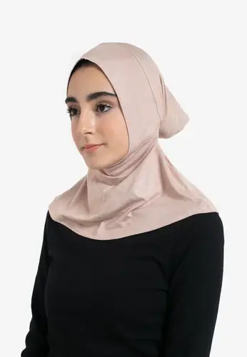 Full Coverage Hijab Cap - Latte 33217-AL07 غطاء حجاب كامل التغطية