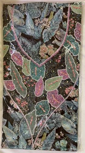 Mukhawar Indian Cotton & Silk Luxury Hand Embroidery BSH081