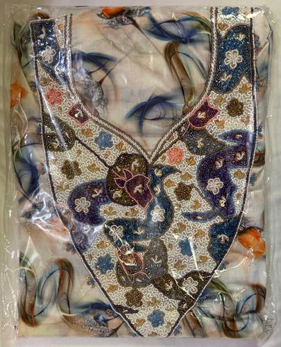 Mukhawar Indian Cotton & Silk Luxury Hand Embroidery BSH094