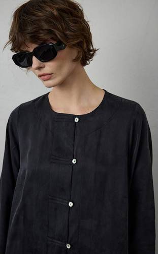 SILK TEXTURED LONG TUNIC (5597)  تونيك طويل من الحرير 
