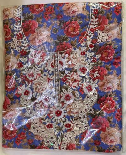 Mukhawar Indian Cotton Luxury Hand Embroidery with Tarhah  BSH006