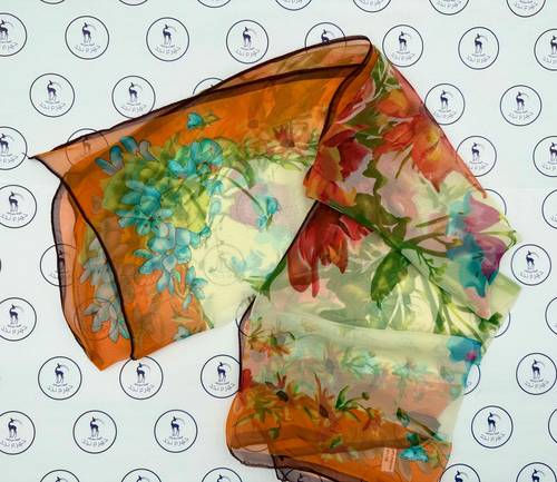 Silk Georgette Scarf - Model 112521