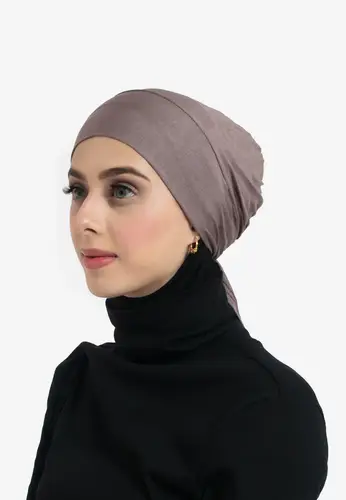 Tie-Back Hijab Under-Cap - Truffle 22210-AL16 غطاء رأس داخلي للحجاب برباط خلفي