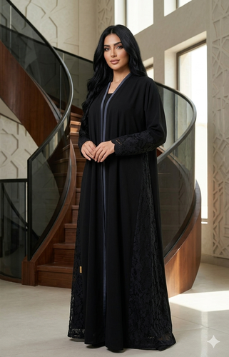 Royal Black Crepe Blazer NajdbyR2