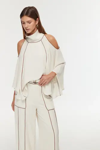 بلوزه  Vera Cape Blouse 12