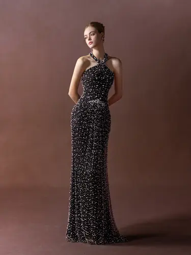 Black Pearl Dress  فستان 