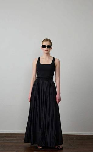 COTTON GODELI LIGHT CRASH SKIRT (3125)  قميص قطني خفيف الوزن تنورة 