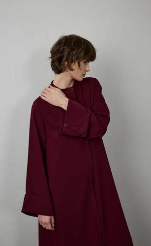 ADRIANA RUFFLED ABAYA (2119)  عباية أدريانا مكشكشة 