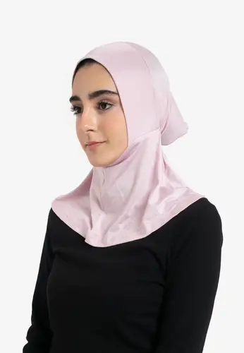 Full Coverage Hijab Cap - Pink 33255-AL09 غطاء حجاب كامل التغطية