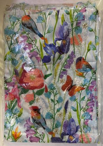 Mukhawar Indian Cotton & Silk Luxury Hand Embroidery BSH099
