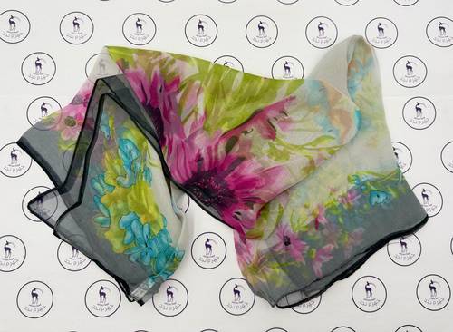 Silk Georgette Scarf - Model 112517