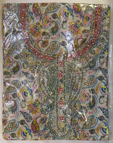 Mukhawar Indian Cotton Luxury Hand Embroidery with Tarhah  BSH069