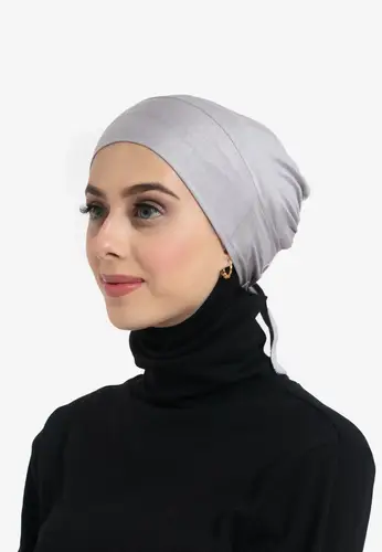 Tie-Back Hijab Under-Cap - Lilac Grey 22206-AL14 غطاء رأس داخلي للحجاب برباط خلفي