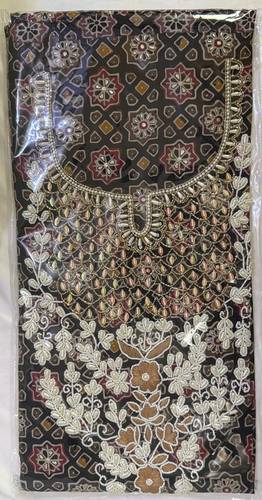 Mukhawar Kashmir  Cotton Luxury Hand Embroidery BSH144
