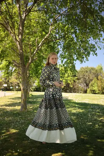 Kösem Black Linen Dress فستان كتان أسود من كوسم