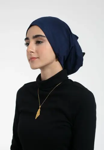 Tube Hijab Under-Cap - Navy 11034-AL21 غطاء حجاب أنبوبي 