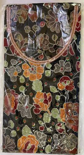 Mukhawar Indian Cotton & Silk Luxury Hand Embroidery BSH084