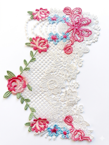 كلف مطرزة 009 Embroidered Lace