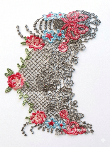 كلف مطرزة 020 Embroidered Lace