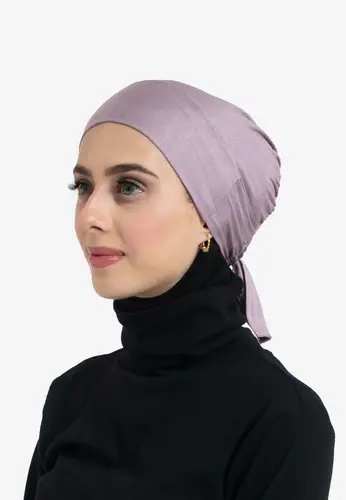 Tie-Back Hijab Under-Cap - Mulberry 22209 غطاء رأس داخلي للحجاب برباط خلفي