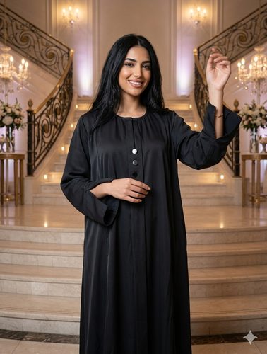 عباية كريب كلوش مع كلف بالأمام 2020