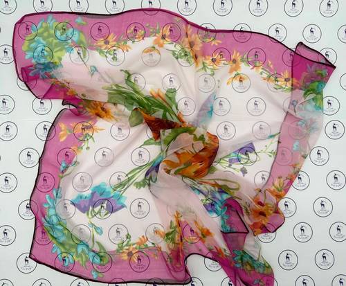 Silk Georgette Scarf - Model 112501