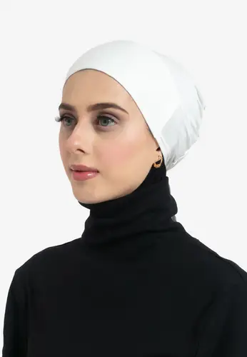 Tie-Back Hijab Under-Cap - Off-White 22037-AL13 غطاء رأس داخلي للحجاب برباط خلفي